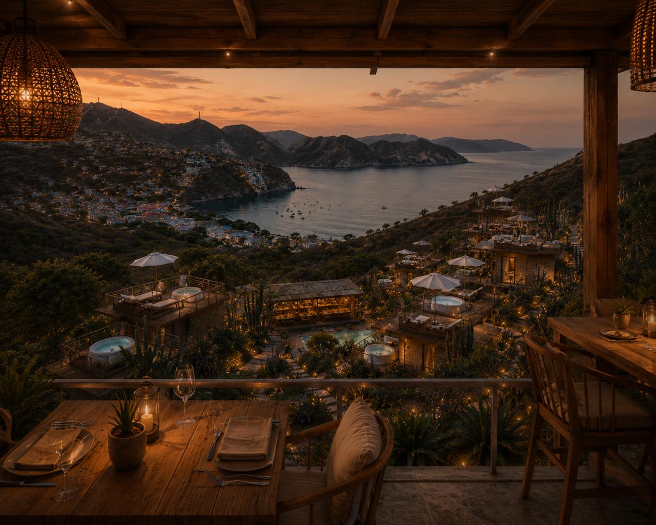 Restaurant with ocean view